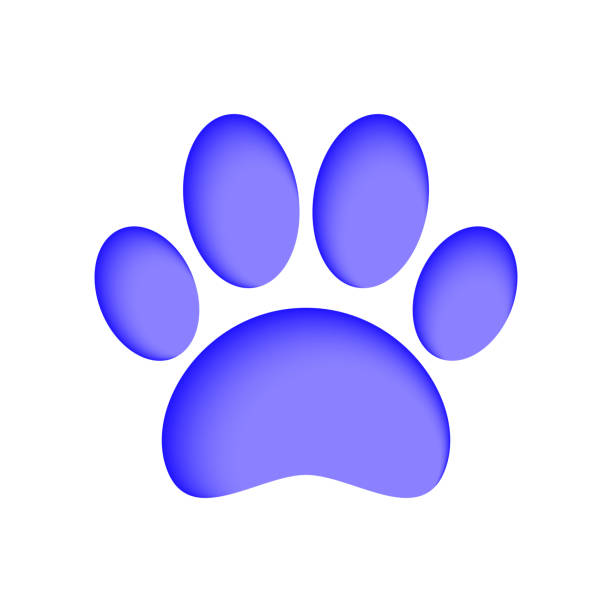 istock Cartoon paw for frame print design. Modern art design. Vector illustration isolated 1695141058