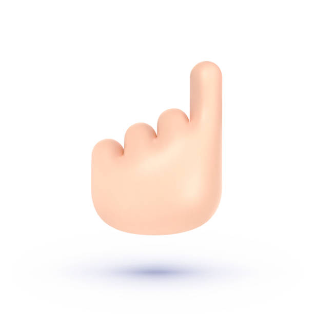 istock Hand 3d icon, great design for any purposes. Render hand greeting symbol. Vector illustration design 1695141088