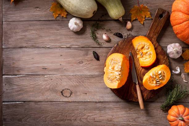 istock Autumn pumpkin, cooking ingredients 1695154299