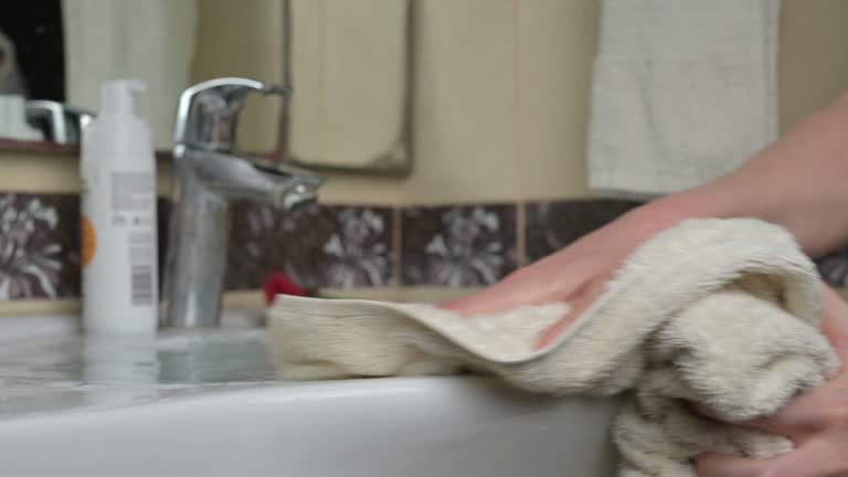 The flood in the sink. blockage of the sewer or the hostess forgot to flush the water