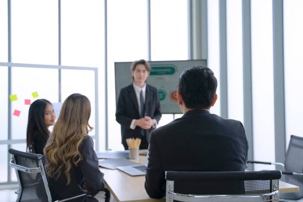 istock White collar workers are meeting at office. 1695188838