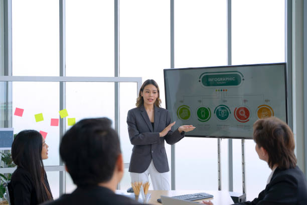 istock White collar workers are meeting at office. 1695189919