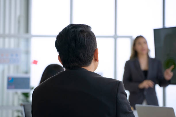 istock White collar workers are meeting at office. 1695191026