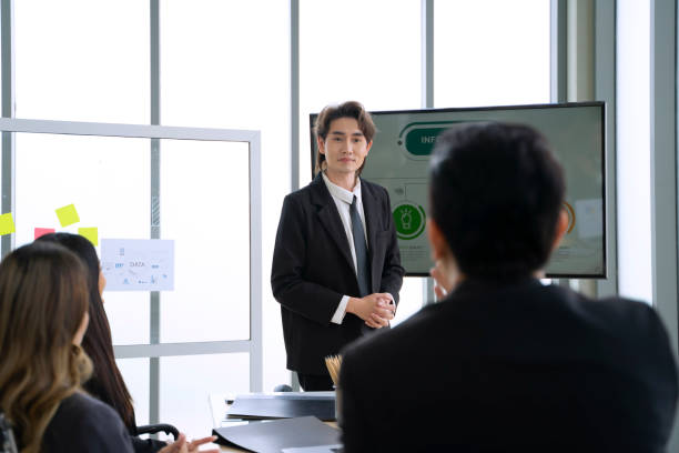istock White collar workers are meeting at office. 1695195683