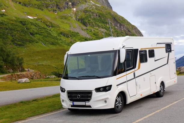 istock Camper van adventure in Norway 1695236051