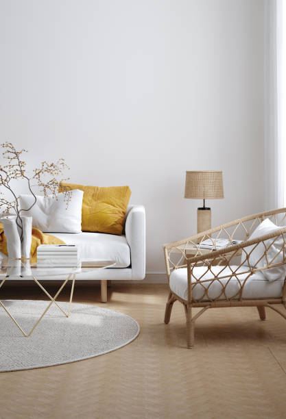 istock Home mockup, interior background, Scandinavian style 1695289169