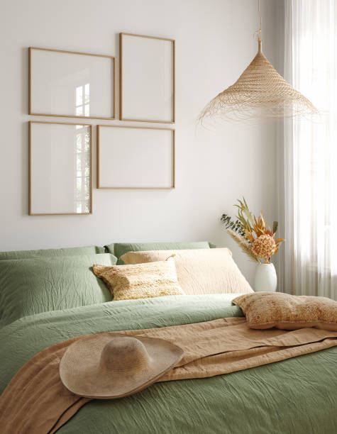 istock Home mockup, cozy bedroom interior background 1695289733