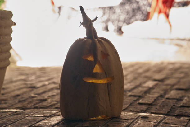 istock carved pumpkin for halloween party 1695311434