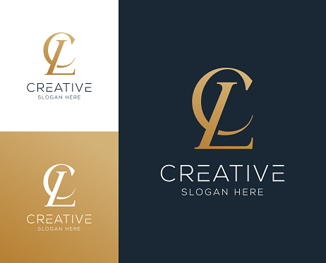 Initial letter CL,LC logo design vector illustration