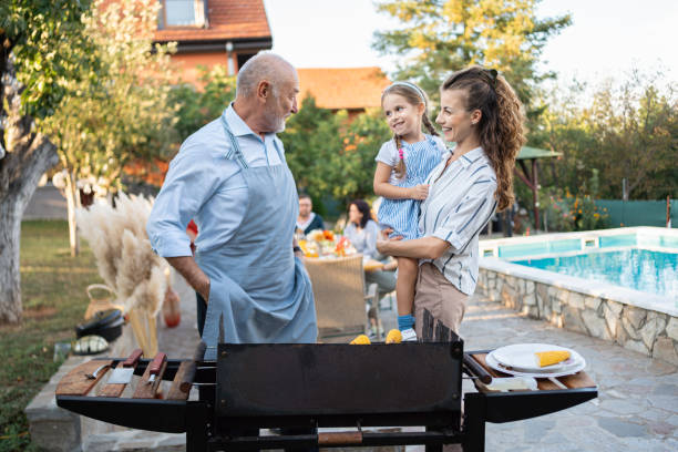 istock Multiracial family having fun during an barbecue party 1695328167