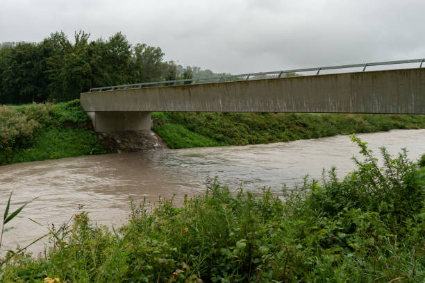istock Flood in a small river in Gamprin in Liechtenstein 1695351725