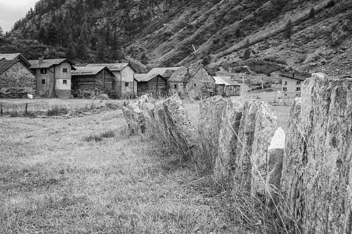 A ranch by the village of Empress in Alberta, Canada. Vintage photograph ca. 1926.