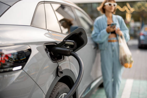 istock Electric car charging outdoors 1695435087