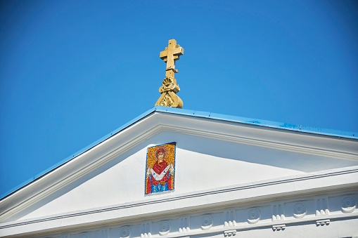 TAMAN, Russia - September 08, 2022: Ancient Greek Church