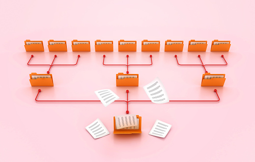 Computer Folder Structure Stock Photo - Download Image Now - File ...