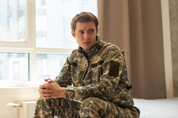 istock a military man in his thoughts 1695477800