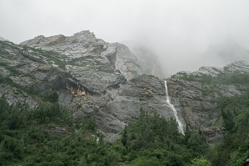 Mystery landscape of Zhagana Stone Mountains(扎尕那) in Gannan, China