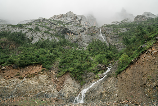 Mystery landscape of Zhagana Stone Mountains(扎尕那) in Gannan, China