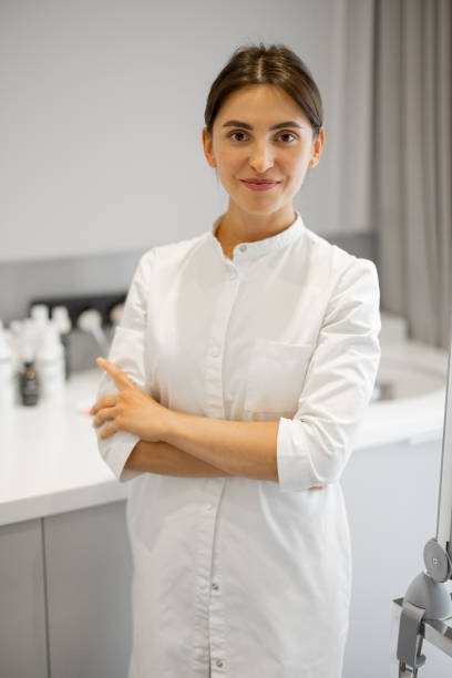 istock Portrait of a young cosmetologist 1695566324
