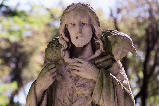 istock Jesus Christ - the Good Shepherd (religion, sin, salvation concept) 1695570265