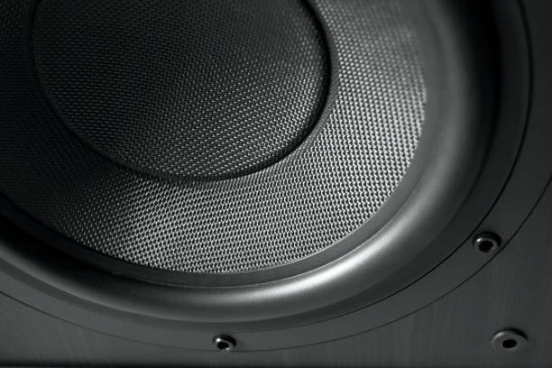 istock Close-up of sub woofer speaker 1695586625