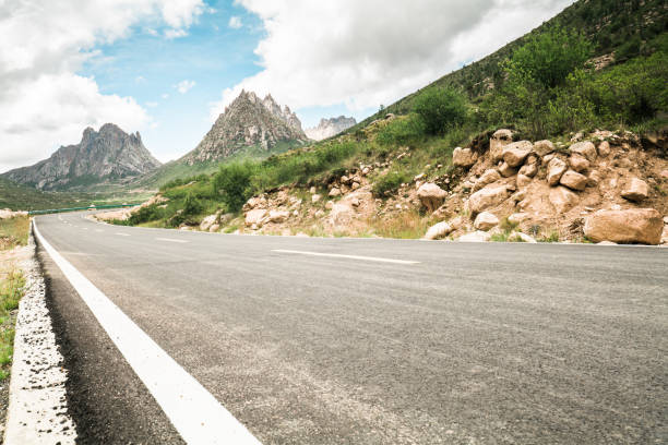 Mountain road at Lianbaoyeze(莲宝叶则), China