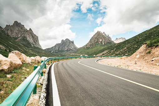 Mountain road at Lianbaoyeze(莲宝叶则), China