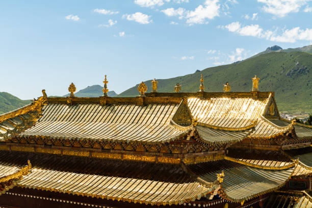 Jokhang Temple House of the Lord in Lhasa is the holiest site in Tibetan Buddhism, attracting crowds of prostrating Tibetan pilgrims