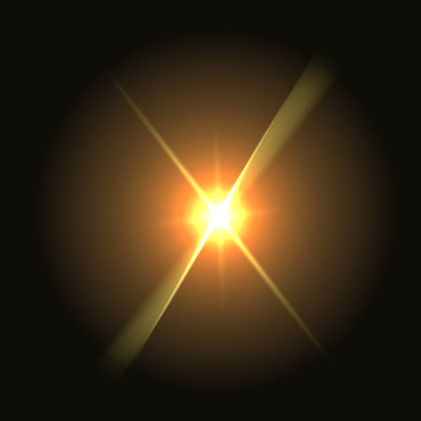 istock The effect of a bright transparent glow. The star burst into sparkles. 1695609021