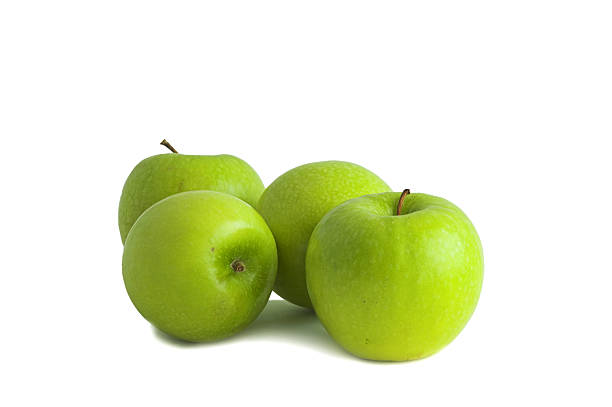 зеленый яблоко - granny smith apple стоковые фото и изображения
