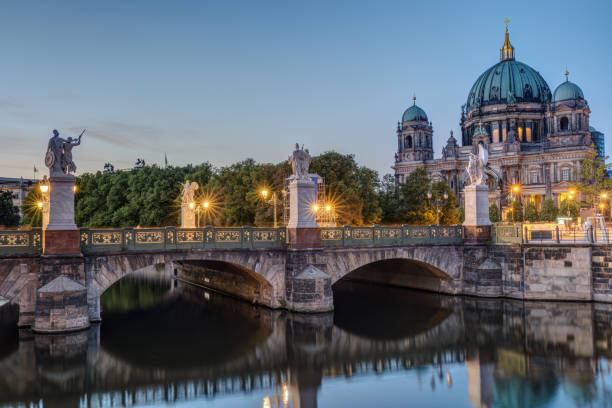 The Berlin Cathedral and a bridge over the river