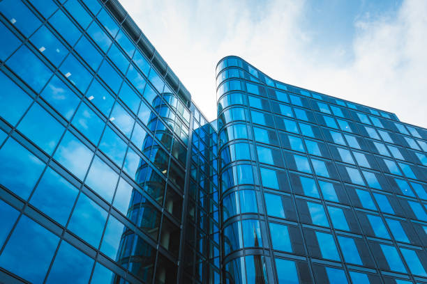 istock Contemporary architecture with clouds in London 1695692252