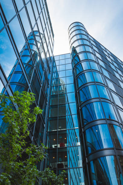 istock Contemporary architecture with clouds in London 1695692277