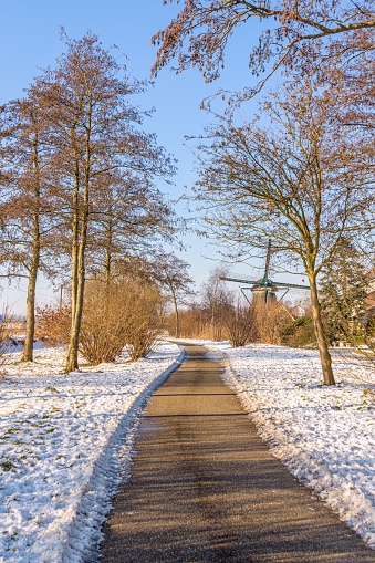 Winter landscape on the Swabian Alb in Germany.