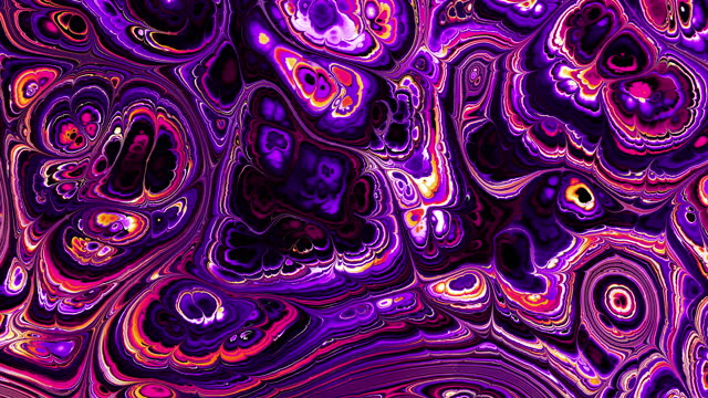 Abstract looping 4k video. Living blue marble wavy psychedelic background