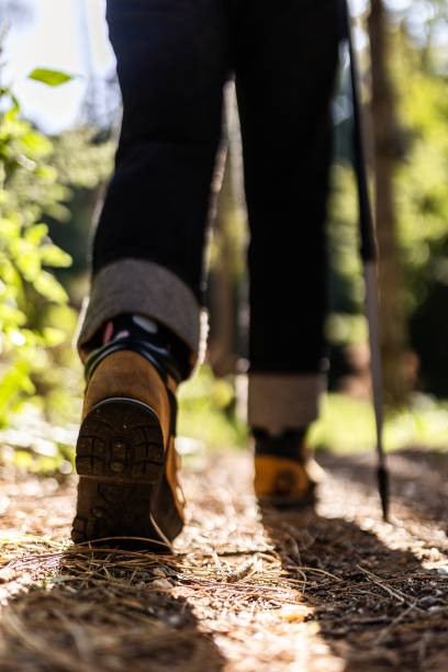 istock Close-up of trekking boots 1695721465