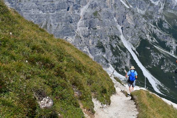 istock Man hiking at Stubai Valley in Tirol 1695725683