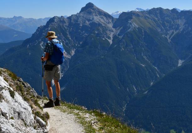 istock Man hiking at Stubai Valley in Tirol 1695726070