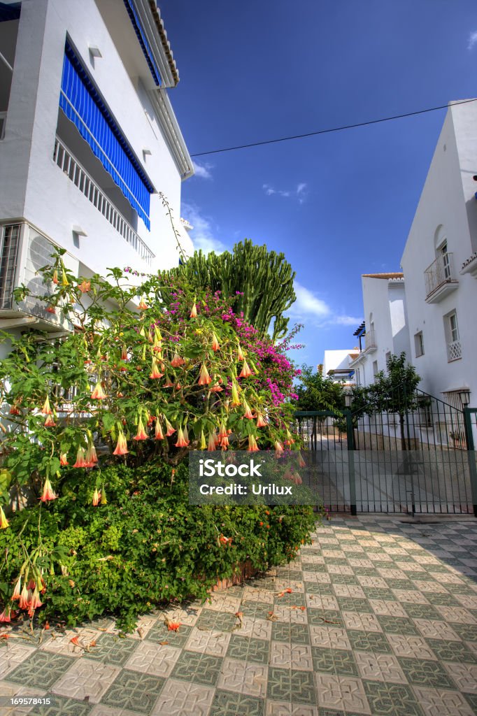 Romantische spanische village - Lizenzfrei Alt Stock-Foto