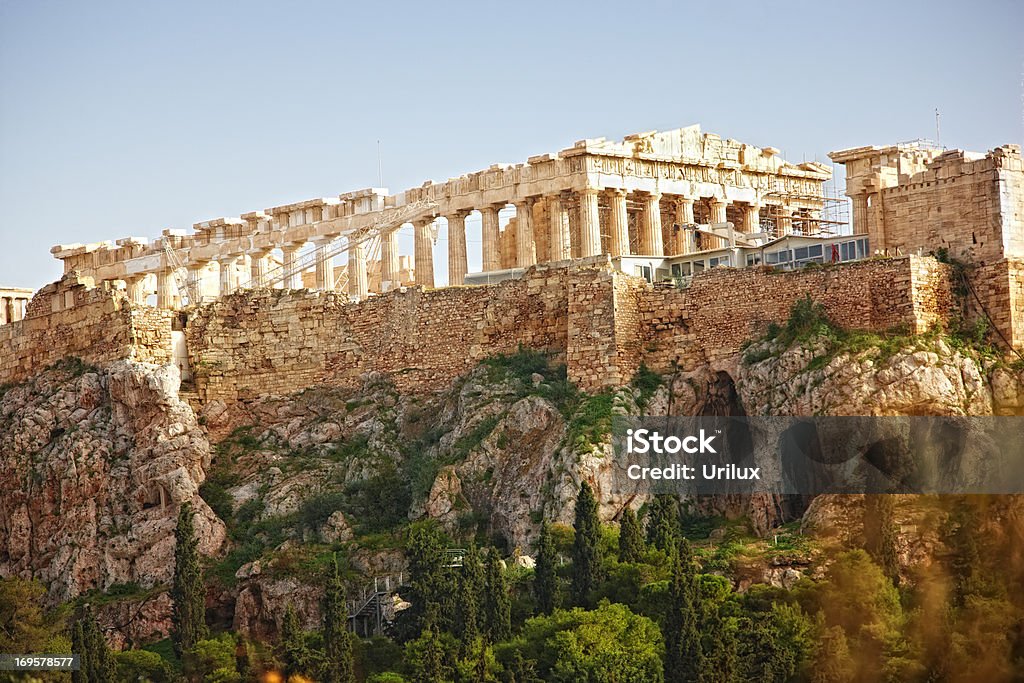 Parthénon, l'Acropole d'Athènes - Photo de Antique libre de droits