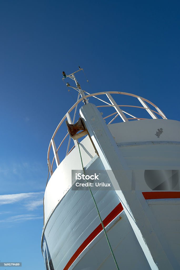 写真の浜辺のフィッシングボート、ユトランド,デンマーク - カラー画像のロイヤリティフリーストックフォト