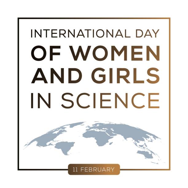 międzynarodowy dzień kobiet i dziewcząt w nauce - letter i data information symbol research stock illustrations