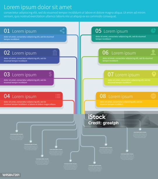 Tree Process Mindmap Vector Infographics Stock Illustration - Download ...