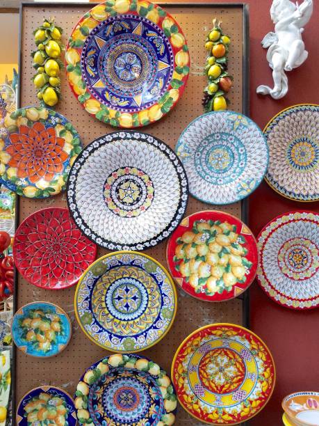 istock Plates in Positano, Italy 1695938498