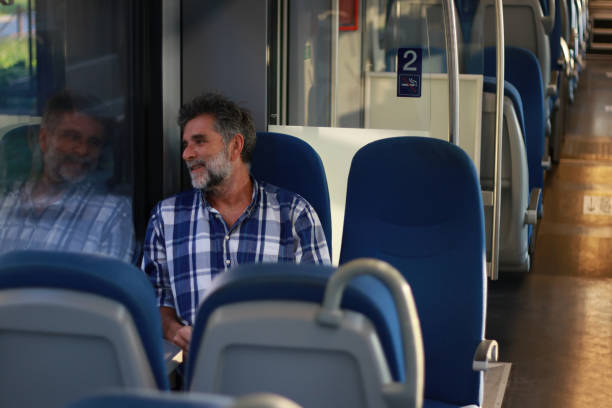 istock Early morning in public transport 1695944875