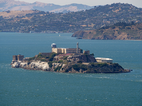San Francisco, California, USA - July 2018: Alcatraz Prison Island
