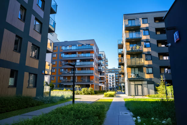 istock Complex of apartment buildings 1695964659