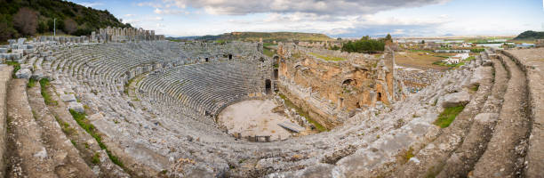 istock Perge Ancient City Amphitheater 1695988570