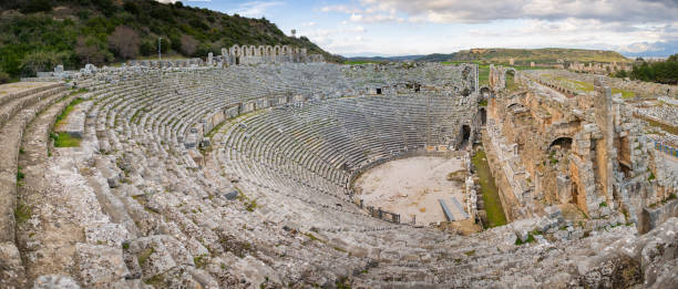 istock Perge Ancient City Amphitheater 1695988571