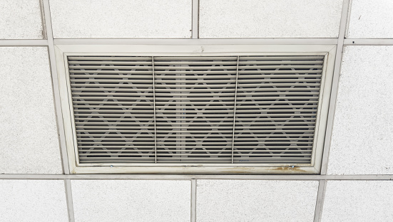 air ventilation grille, clean lines, and minimalist design, representing fresh airflow and comfort in contemporary spaces